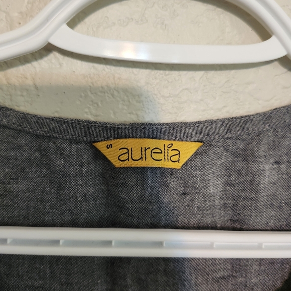 AURELIA Round Neck Printed Straight Kurta Tunic Small - Picture 2 of 10